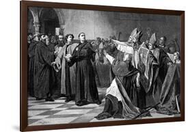 Luther at the Diet of Worms, 1882-Emile Delperee-Framed Giclee Print