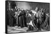 Luther at the Diet of Worms, 1882-Emile Delperee-Framed Stretched Canvas