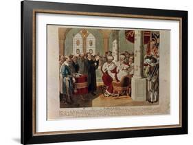 Luther at the Diet of Worms-German School-Framed Giclee Print