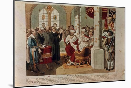 Luther at the Diet of Worms-German School-Mounted Giclee Print