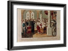 Luther at the Diet of Worms-German School-Framed Giclee Print