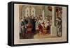 Luther at the Diet of Worms-German School-Framed Stretched Canvas