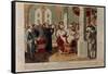 Luther at the Diet of Worms-German School-Framed Stretched Canvas