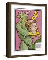 Luther Caricatured as the Devil's Bagpipes-null-Framed Art Print