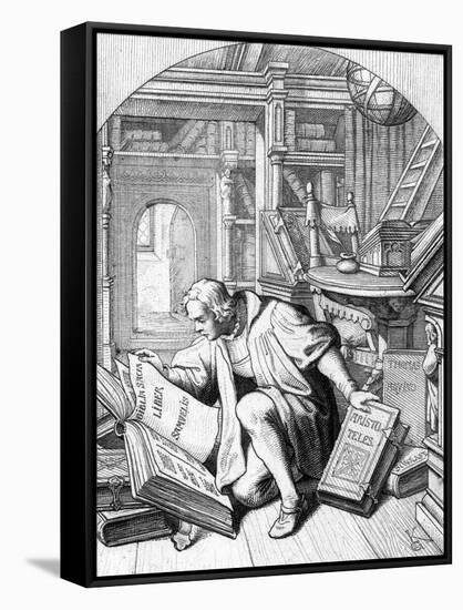 Luther Finds the Bible-Gustav Konig-Framed Stretched Canvas