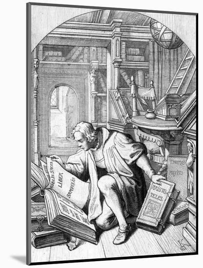 Luther Finds the Bible-Gustav Konig-Mounted Art Print