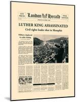 Luther King Assassinated-The Vintage Collection-Mounted Art Print