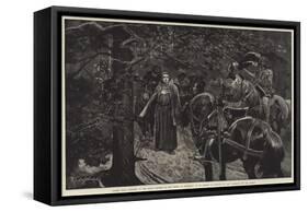 Luther Made Prisoner by the Saxon Knights in the Forest of Thuringia-Richard Caton Woodville II-Framed Stretched Canvas