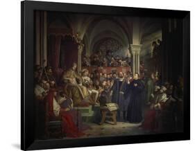 Luther on His Way to the Diet of Worms, 1521-Julius Schnorr von Carolsfeld-Framed Giclee Print