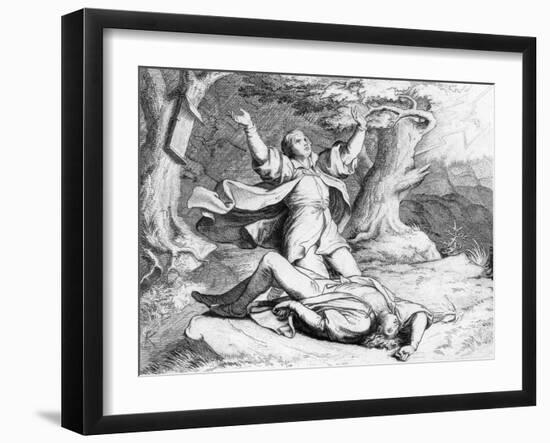 Luther's Friend Struck-Gustav Konig-Framed Art Print