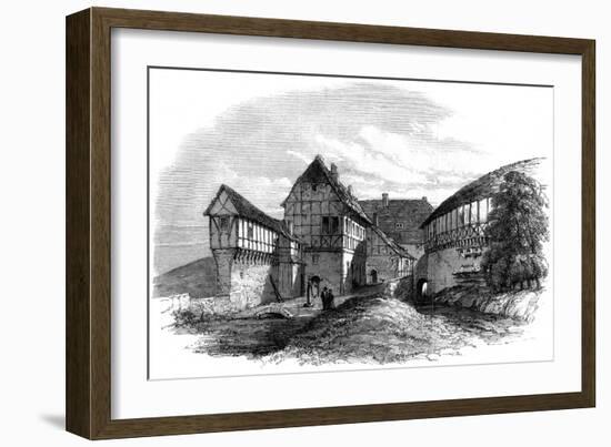 Luther's House at Wartburg Castle, Eisenach, Germany, 1862-null-Framed Giclee Print