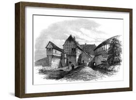 Luther's House at Wartburg Castle, Eisenach, Germany, 1862-null-Framed Giclee Print