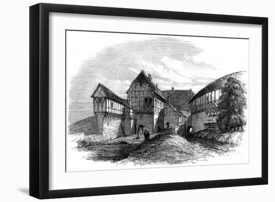 Luther's House at Wartburg Castle, Eisenach, Germany, 1862-null-Framed Giclee Print