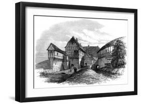 Luther's House at Wartburg Castle, Eisenach, Germany, 1862-null-Framed Giclee Print