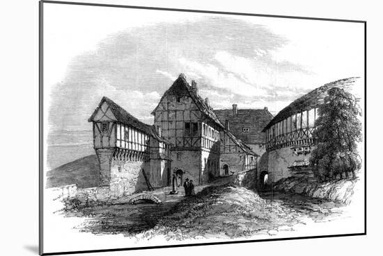 Luther's House at Wartburg Castle, Eisenach, Germany, 1862-null-Mounted Giclee Print