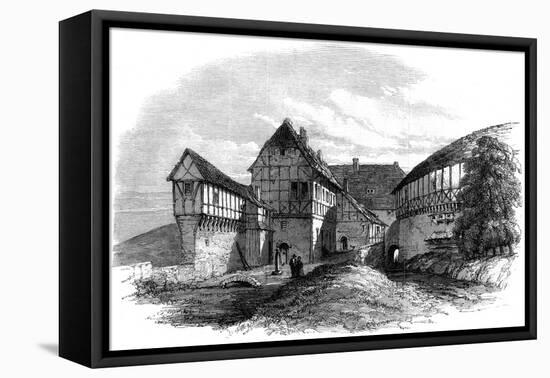 Luther's House at Wartburg Castle, Eisenach, Germany, 1862-null-Framed Stretched Canvas