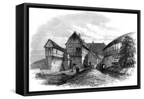 Luther's House at Wartburg Castle, Eisenach, Germany, 1862-null-Framed Stretched Canvas