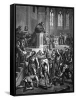 Luther Tears Papal Bull-null-Framed Stretched Canvas