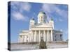 Lutheran Christian Cathedral in Winter Snow, Helsinki, Finland, Scandinavia, Europe-Gavin Hellier-Stretched Canvas