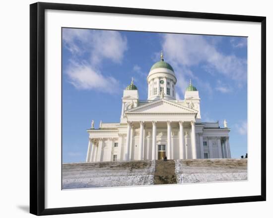 Lutheran Christian Cathedral in Winter Snow, Helsinki, Finland, Scandinavia, Europe-Gavin Hellier-Framed Photographic Print