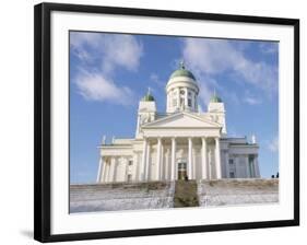 Lutheran Christian Cathedral in Winter Snow, Helsinki, Finland, Scandinavia, Europe-Gavin Hellier-Framed Photographic Print