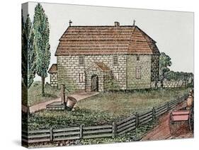 Lutheran Church, Built in 1743, Trappe, Usa-Prisma Archivo-Stretched Canvas