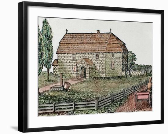 Lutheran Church, Built in 1743, Trappe, Usa-Prisma Archivo-Framed Photographic Print