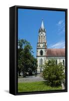 Lutheran Church in the German Town of Blumenau, Brazil, South America-Michael Runkel-Framed Stretched Canvas