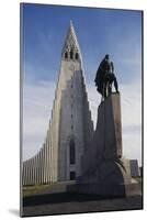 Lutheran Church of Hallgrimurin (Hallgrimskirkja) in Reykjavik-null-Mounted Photographic Print