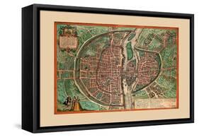 Lutiti Paris-Georges Braun-Framed Stretched Canvas