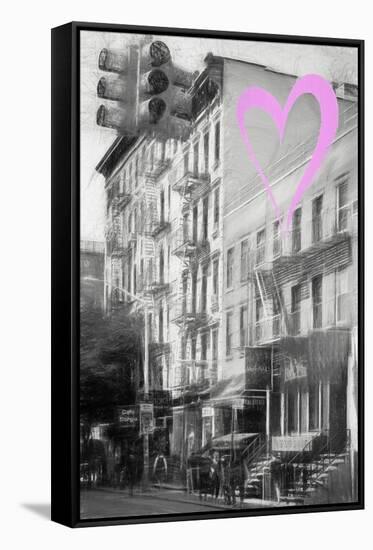 Luv Collection - New York City - American Facades-Philippe Hugonnard-Framed Stretched Canvas