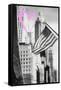 Luv Collection - New York City - American Flag-Philippe Hugonnard-Framed Stretched Canvas