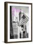 Luv Collection - New York City - American Flag-Philippe Hugonnard-Framed Art Print