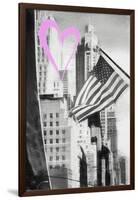 Luv Collection - New York City - American Flag-Philippe Hugonnard-Framed Art Print