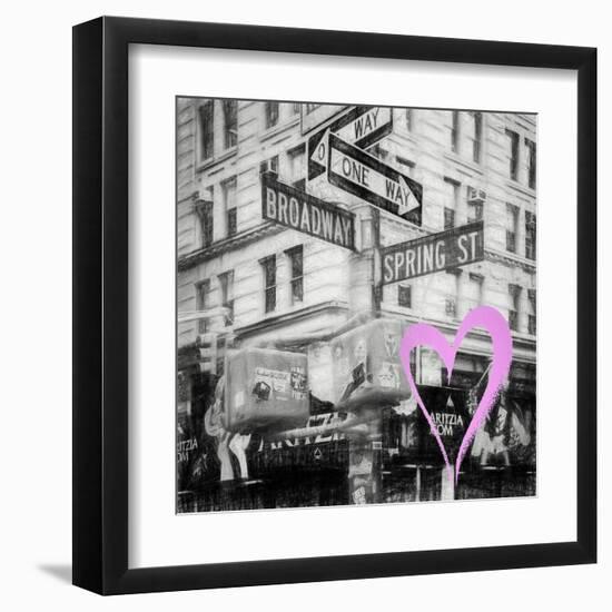 Luv Collection - New York City - Broadway Signs-Philippe Hugonnard-Framed Art Print