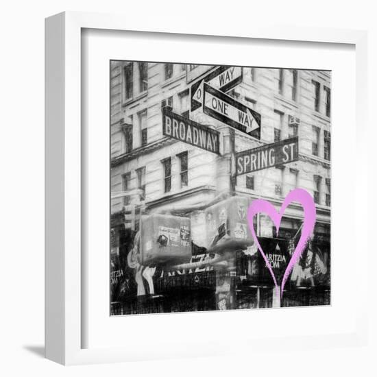 Luv Collection - New York City - Broadway Signs-Philippe Hugonnard-Framed Art Print