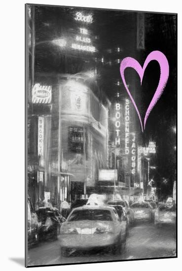Luv Collection - New York City - Broadway-Philippe Hugonnard-Mounted Premium Giclee Print
