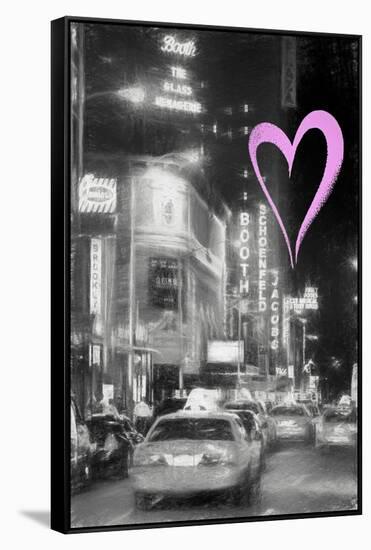 Luv Collection - New York City - Broadway-Philippe Hugonnard-Framed Stretched Canvas