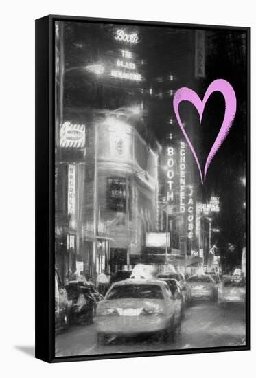 Luv Collection - New York City - Broadway-Philippe Hugonnard-Framed Stretched Canvas