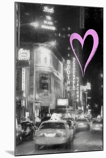 Luv Collection - New York City - Broadway-Philippe Hugonnard-Mounted Art Print