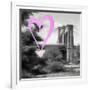 Luv Collection - New York City - Brooklyn Bridge II-Philippe Hugonnard-Framed Art Print