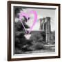 Luv Collection - New York City - Brooklyn Bridge II-Philippe Hugonnard-Framed Art Print