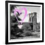 Luv Collection - New York City - Brooklyn Bridge II-Philippe Hugonnard-Framed Art Print