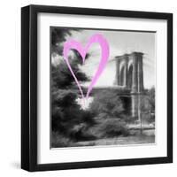 Luv Collection - New York City - Brooklyn Bridge II-Philippe Hugonnard-Framed Art Print