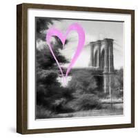 Luv Collection - New York City - Brooklyn Bridge II-Philippe Hugonnard-Framed Art Print