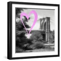 Luv Collection - New York City - Brooklyn Bridge II-Philippe Hugonnard-Framed Art Print