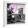 Luv Collection - New York City - Brooklyn Bridge II-Philippe Hugonnard-Framed Art Print