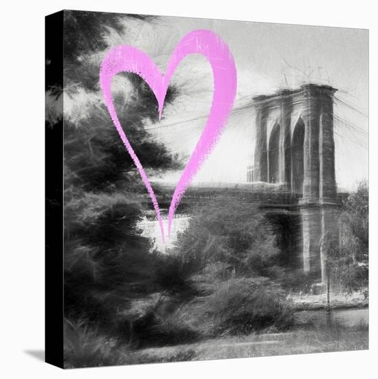 Luv Collection - New York City - Brooklyn Bridge II-Philippe Hugonnard-Stretched Canvas