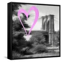 Luv Collection - New York City - Brooklyn Bridge II-Philippe Hugonnard-Framed Stretched Canvas