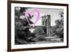 Luv Collection - New York City - Brooklyn Bridge-Philippe Hugonnard-Framed Premium Giclee Print